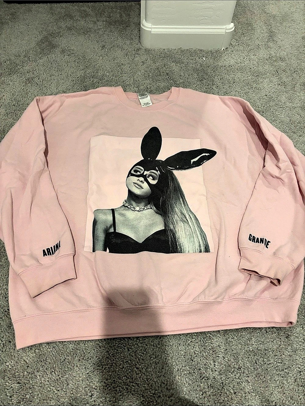 Ariana Grande Dangerous Woman Tour Pink Crewneck Sweatshirt